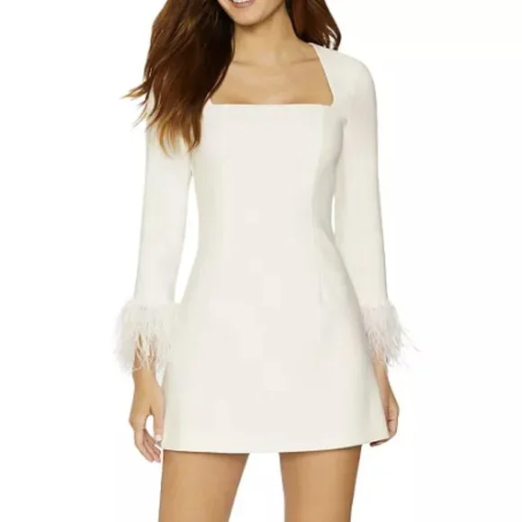 edikted red and white striped dress Edikted Women's Cowl Neck Drop Waist Mini Dress main image 0